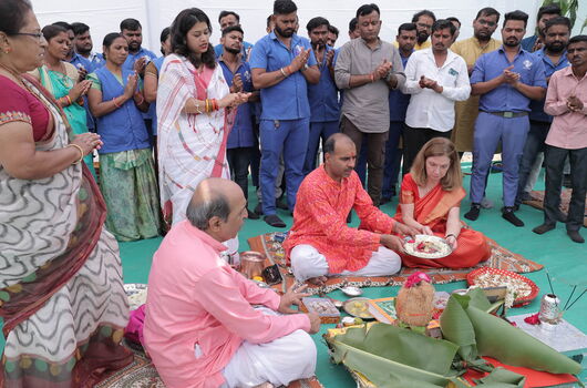 Bhoomipoojan ceremony in Vadodara